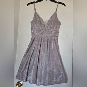 B Darlin's Juniors Glitter mesh dress